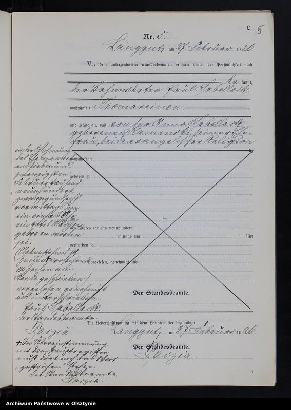 image.from.unit.number "Sterbe-Neben-Register Nr 1 - 27"