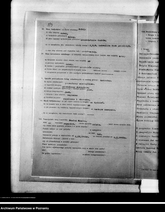 Obraz 18 z jednostki "Szkoła Powszechna- Sędzin, powiat Szamotuły"