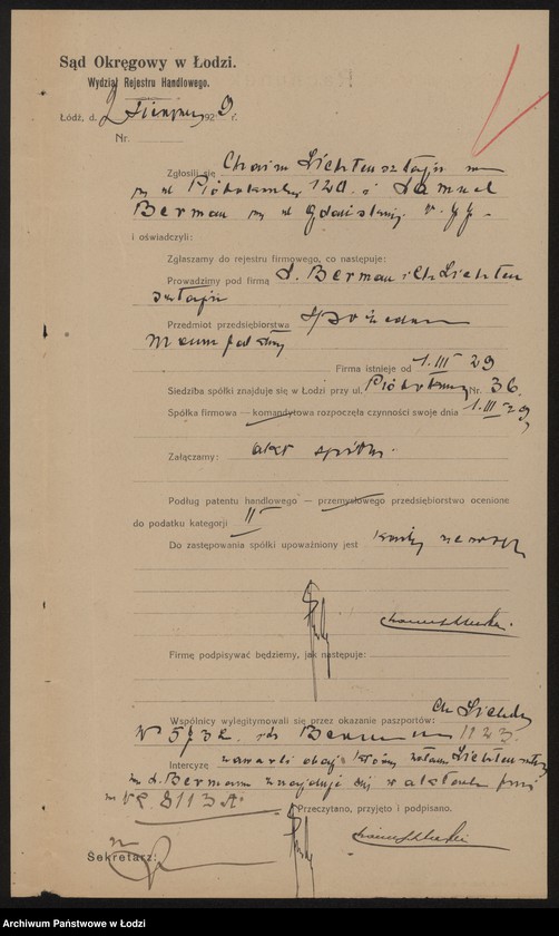 Obraz 3 z jednostki "Samuel Berman, Chaim Lichtensztajn – sprzedaż manufaktury"