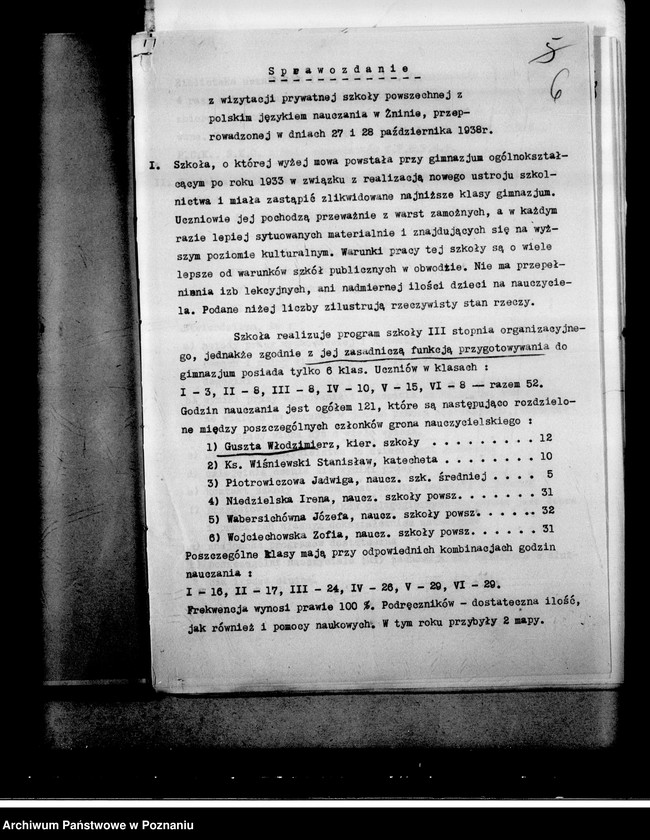 Obraz 10 z jednostki "Prywatna Szkoła Powszechna Zarządu Towarzystwa Szkolnego imienia Braci Śniadeckich w Żninie"