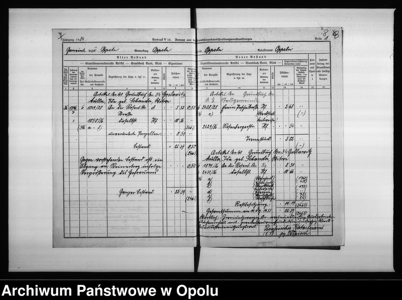 Obraz 11 z jednostki "Magistrat Oppeln. Betrifft: Ritterstrasse Müller Blatt 153 G.V. und 54 Goslawitz"