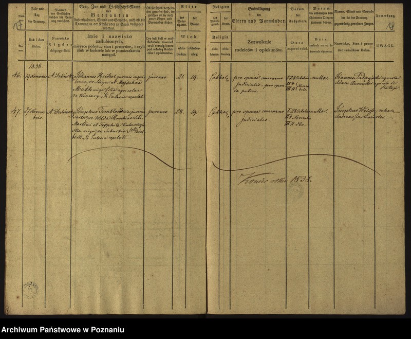 Obraz 12 z jednostki "Księga małżeństw"