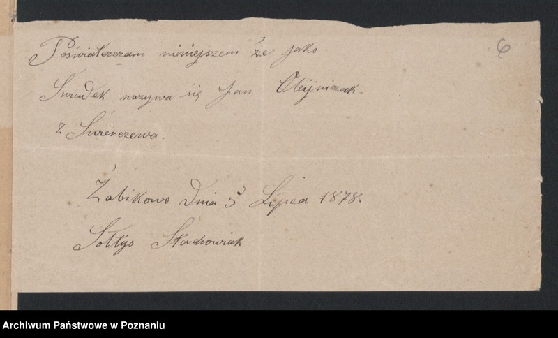 Obraz 8 z jednostki "Acta betreffend die Schrieftstücke nur §§ 28 bis 38,43,45 bis 50,55,65 und 66 der Reichsgesetz vom 6 Januar 1875 zum Heiraths -Register"