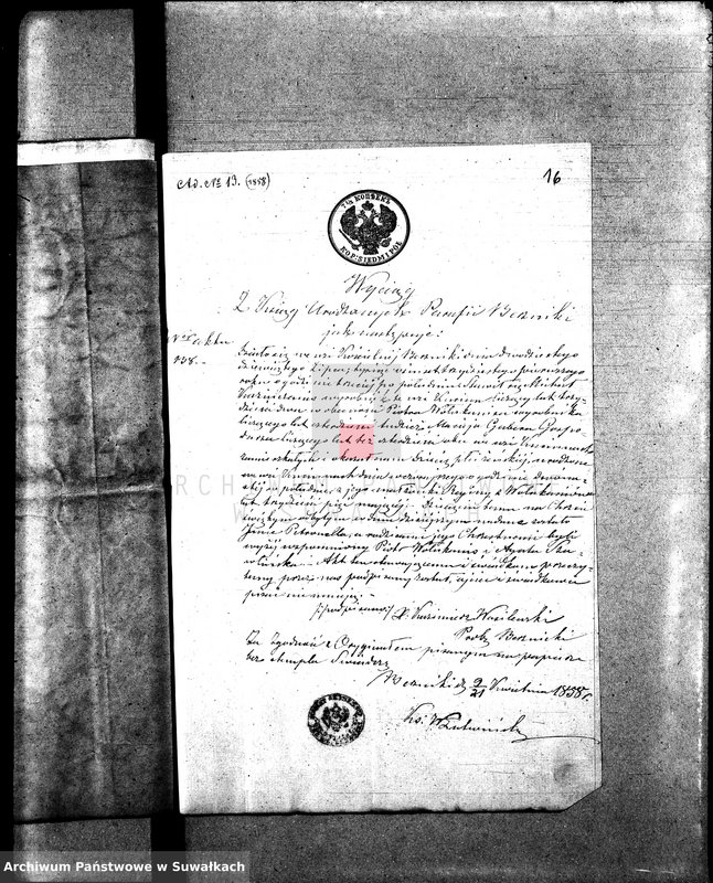 image.from.unit.number "Aneksa do Aktów Zaslubionych z roku 1858 Parafii Rzymsko-Katolickiej Sejny."