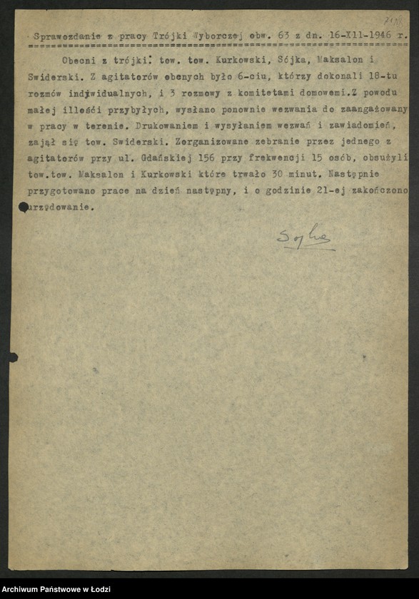 Obraz 19 z jednostki "Wybory do Sejmu Ustawodawczego; instrukcje, zarządzenia, okólniki, sprawozdania dotyczące kampanii wyborczej"