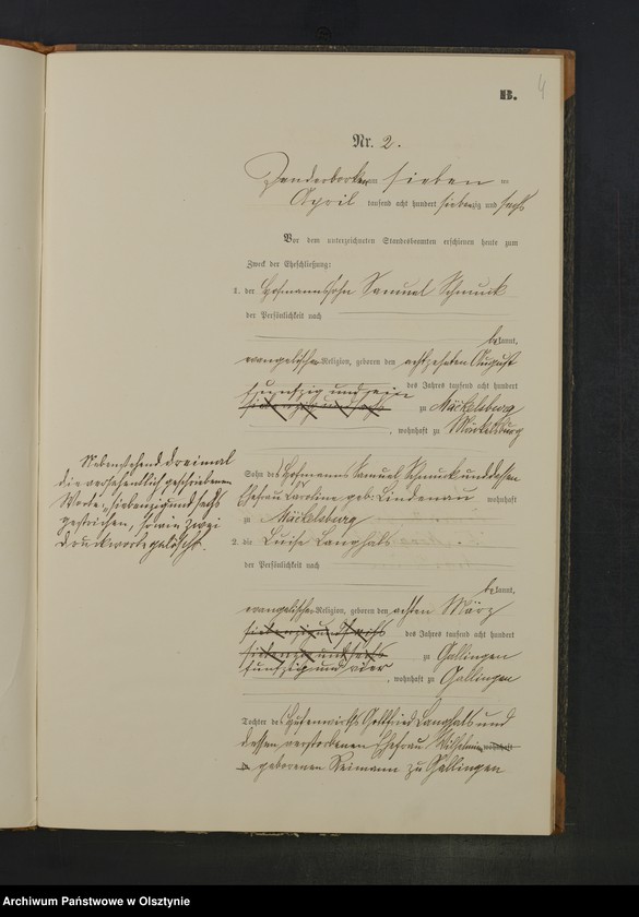 Obraz 7 z jednostki "Heiraths-Neben-Register Nr 1 - 16"