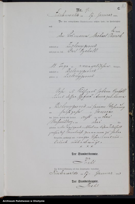 image.from.unit.number "Sterbe-Neben-Register Nr 1 - 188"