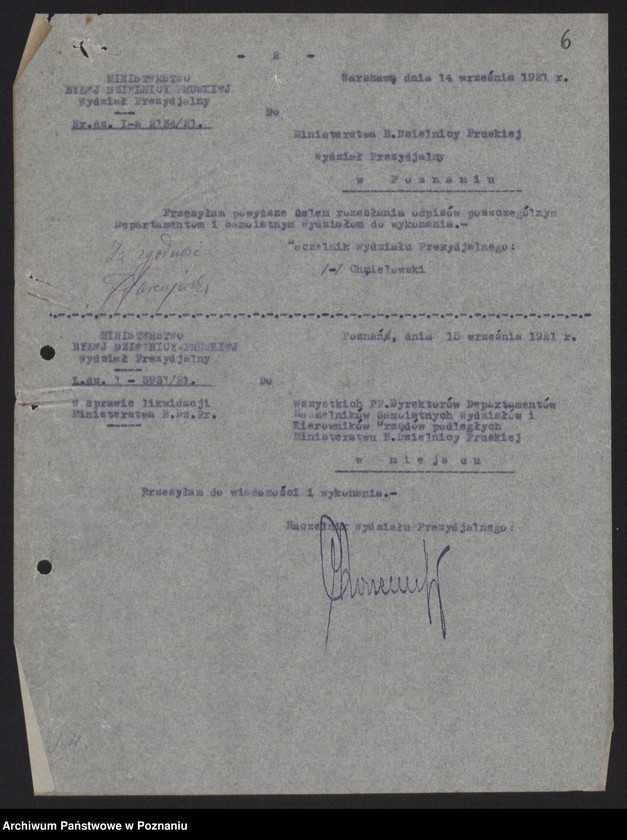 Obraz 8 z jednostki "[Likwidacja Ministerstwa byłej Dzielnicy Pruskiej]"