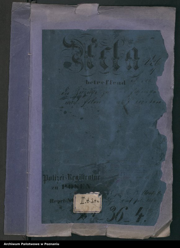 Obraz 2 z jednostki "A. betr. die Zuzüge zu den Insurgenten von Preussen nach Polen"