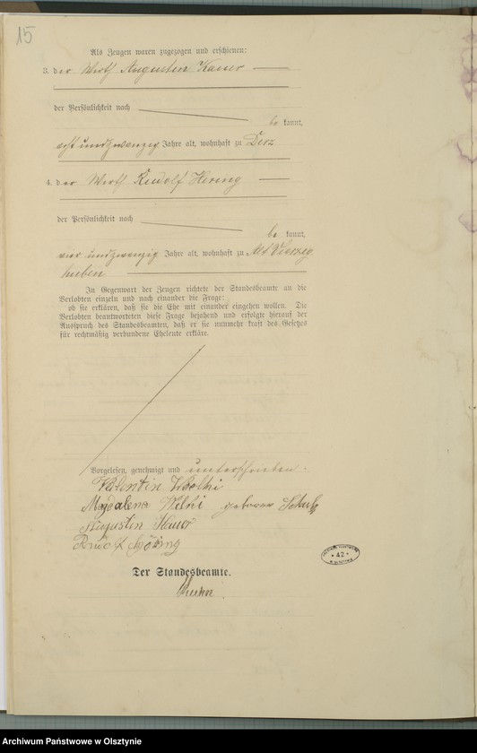 image.from.unit.number "Heiraths-Haupt-Register Nr 1 - 23"