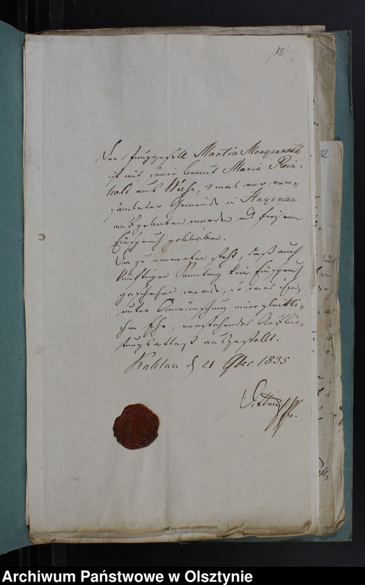 image.from.unit.number "Proclamations-Atteste und gerichtl. Heirats-Consense zu Copulationen im Kirchspiel Mohrungen"