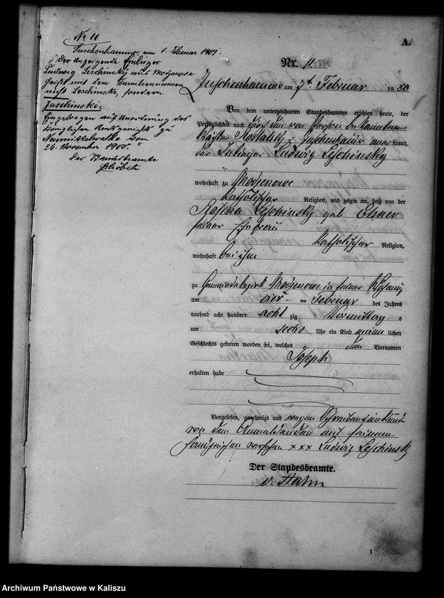 Obraz 15 z jednostki "[Księga urodzeń]"