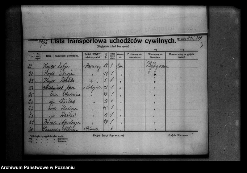 Obraz 7 z jednostki "Lista uchodźców cywilnych."