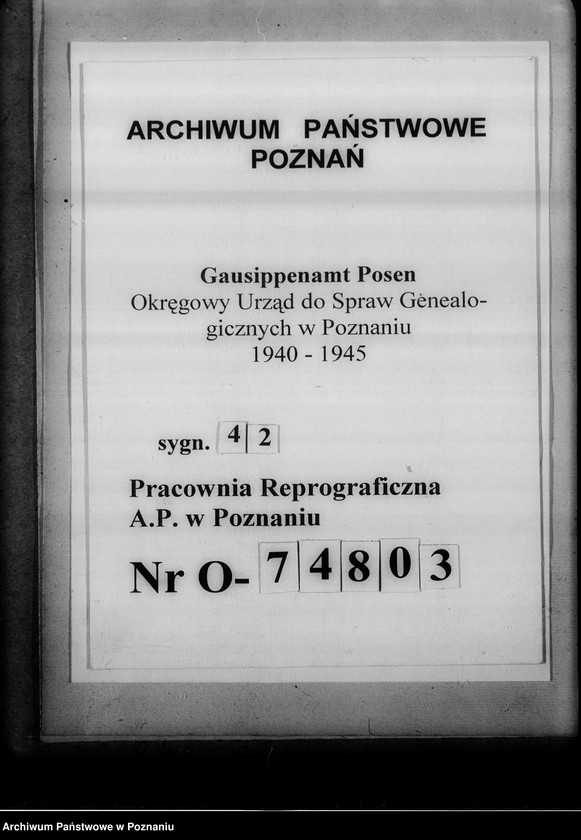 Obraz 1 z jednostki "[Korespondencja w sprawie wydawnictwa pod tytułem: Zeitschrift für ostdeutsche Sippenforschung]"