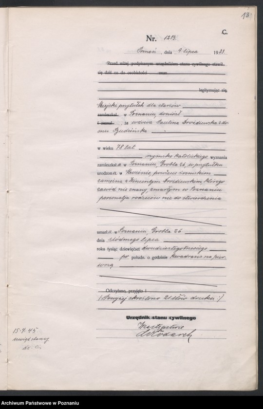 image.from.unit.number "Księga miejscowa zgonów tom III [Rejestr główny zgonów]"