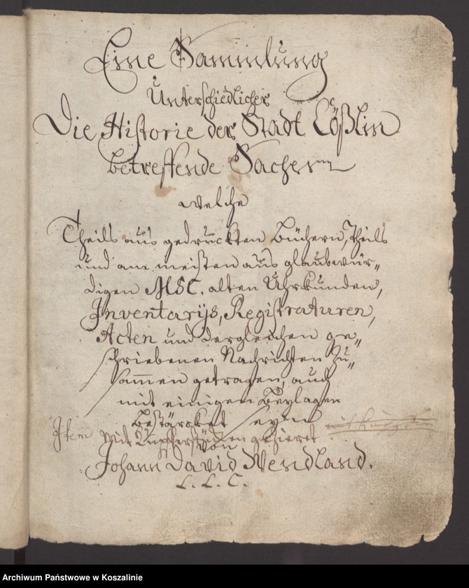 Obraz 13 z kolekcji "Kronika Wendlanda - pierwsza monografia Koszalina111"