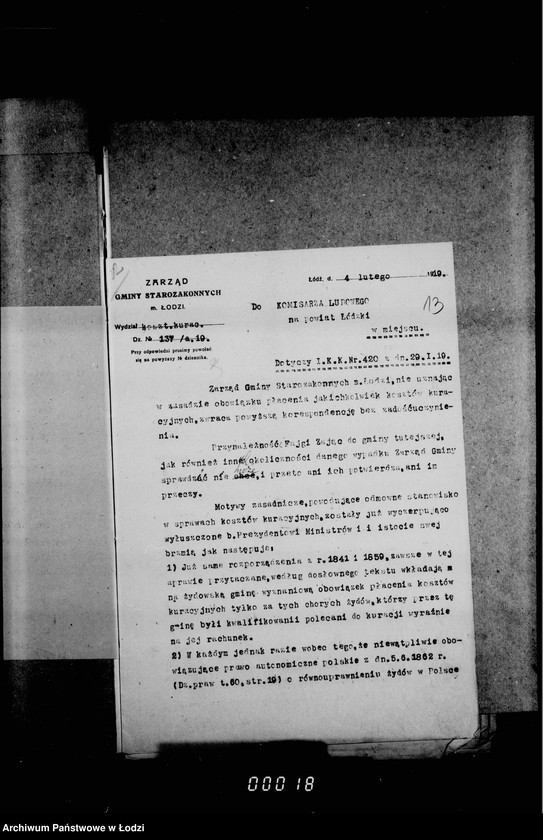 Obraz 17 z jednostki "Akta dotyczące kosztów leczniczych"