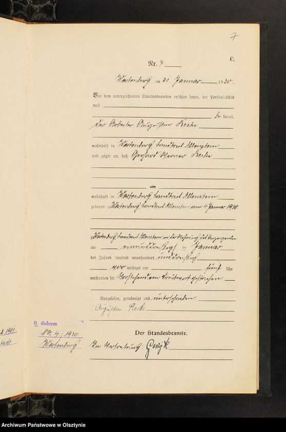 image.from.unit.number "Sterbe-Haupt-Register Nr 1 - 78"