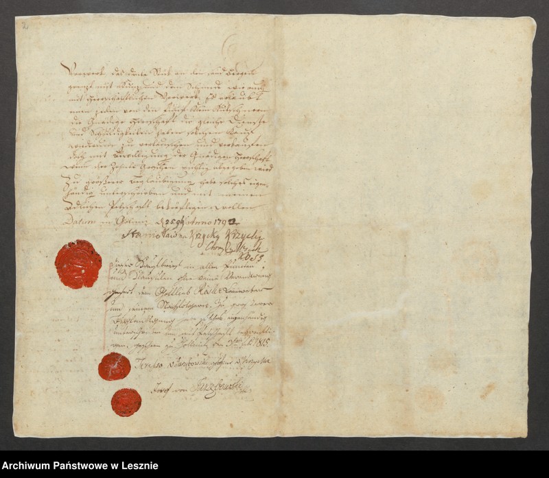 Obraz 3 z jednostki "Świadectow nabycia/dziedziczenia wozowni przez Andreasa Körbera w Gołanicach"