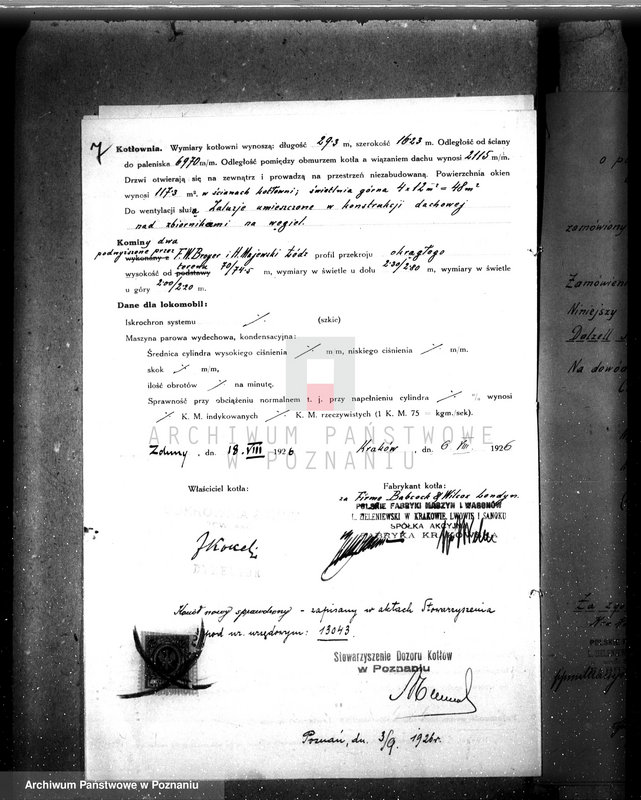 Obraz 11 z jednostki "Cukrownia Zduny pow. krotoszyński woj. nr porz. kotła 5925"