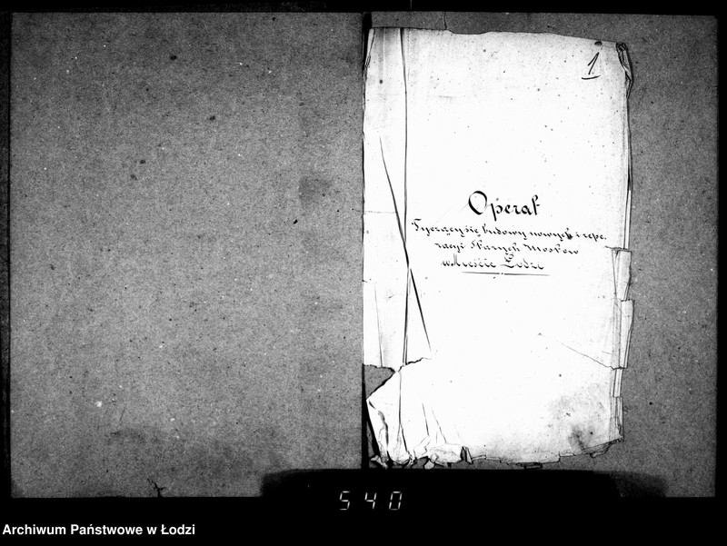 Obraz 5 z jednostki "Operat tyczący się budowy nowych i reparacji starych mostów w mieście Łodzi"