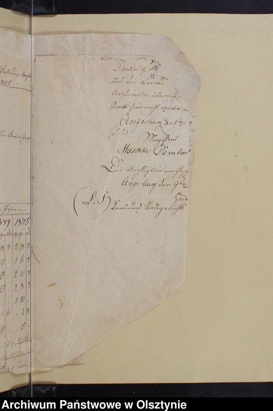 image.from.unit.number "Schreiben d.Justizamt 1787 J. Sache des Carl Gustav Blaseo 1829 Prozess-Sachen des Pfarrers Paulini 1845-1847. Beschluss in die Personaldezem- Sache 1871"