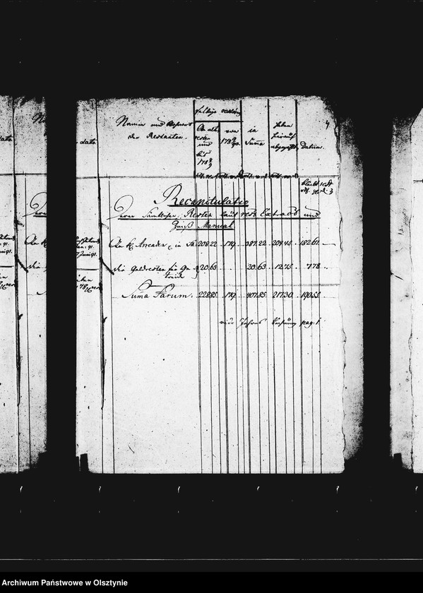 image.from.unit.number "Rest- Extract v. kleinen Arrenden, Krug- und Huben- Zinsern. Beyl. A"