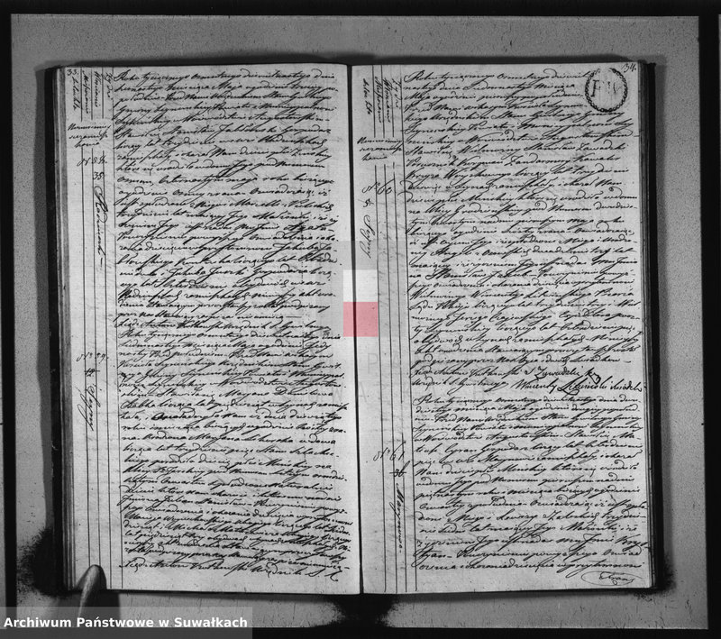 image.from.unit.number "Akta urodzonych stanu cywilnego gminy seyneńskiey od 1-go stycznia 1819 roku."