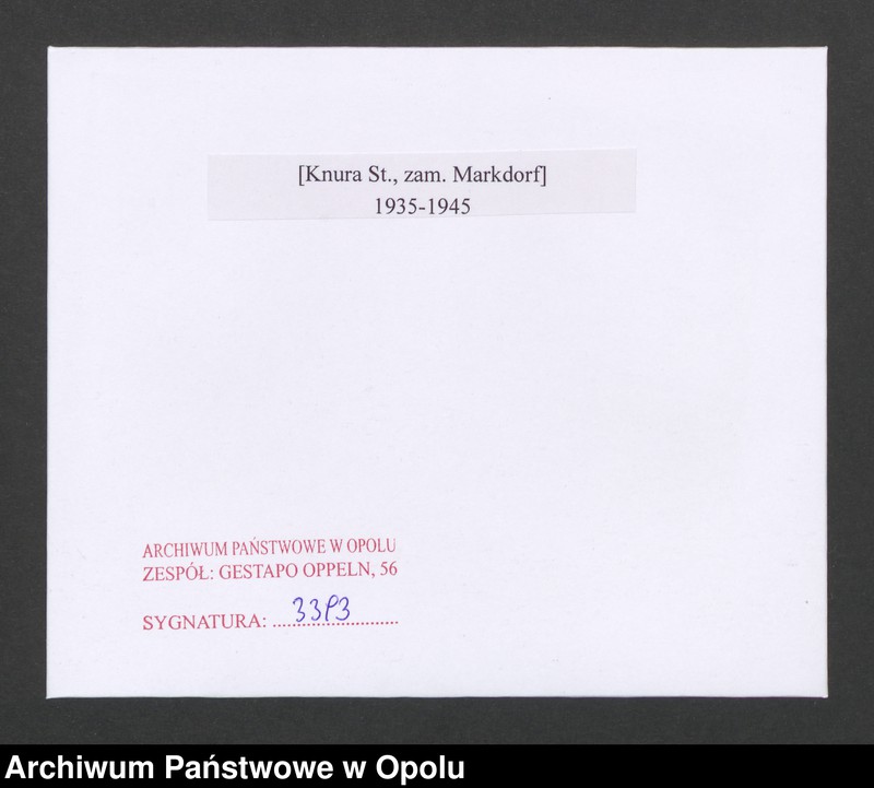 Obraz 2 z jednostki "[Knura St., zam. Markdorf]"