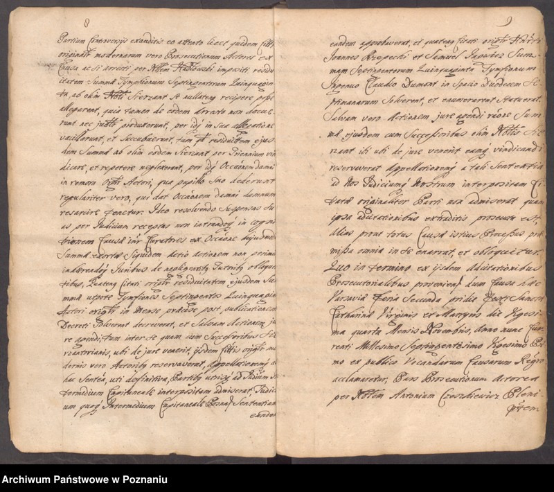 Obraz 9 z jednostki "Acta spectabilis officii consularis civitatis SR.Mtis Posnaniae ...sub notariatu Stanislai Gąsawski SR.Mtis secretari ac officii praesentis notarii"