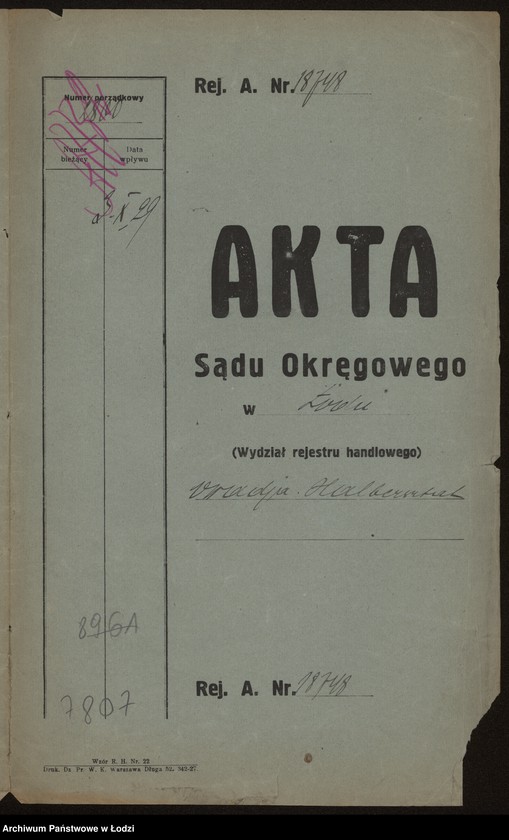 Obraz 2 z jednostki "Owajda Helbersztat – sprzedaż towarów żelaznych"