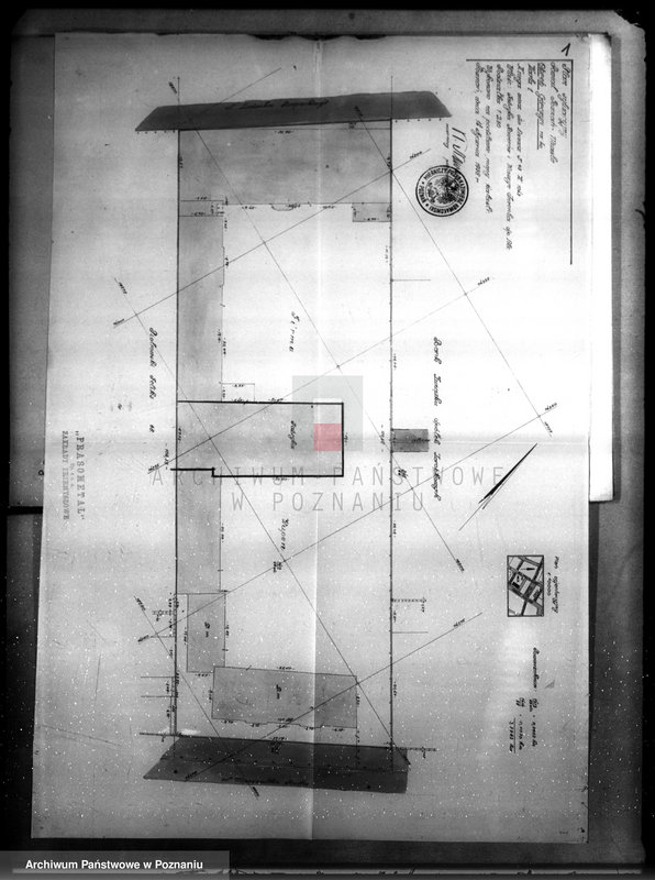 Obraz 5 z jednostki "Rysunek na urządzenie fabryki wyrobów metalowych w budynku fabrycznym zakładów przemysłowych "Prasometal" przy ul. Focha nr 88"
