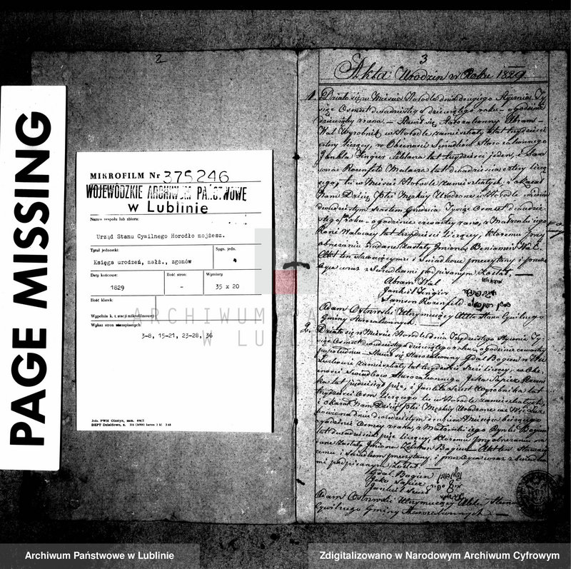 image.from.unit.number "Księga urodzeń, małżeństw i zgonów"