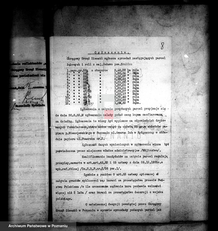 Obraz 12 z jednostki "Parcelacja majątku Jeżowo powiatu szubińskiego"