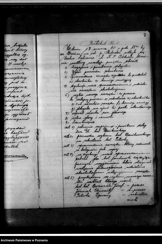 Obraz 11 z jednostki "Protokolarz i wykaz członków"