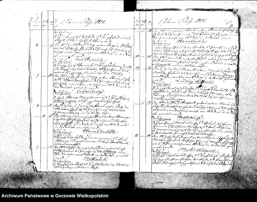 image.from.unit.number "Duplikate der Kirchenbücher von der Parochie Genninsch Warthebruch: Spiegel, Blumenthal, Bergenhorst, Haferwiese, Genninsch Warthebruch, Johanneshof, Ludwigsthal"