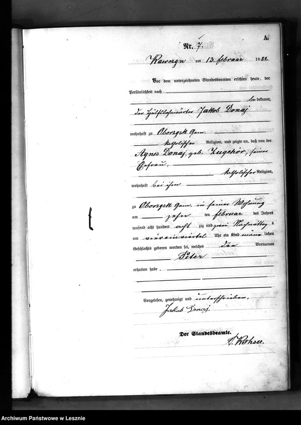 Obraz 10 z jednostki "[Księga urodzeń]"