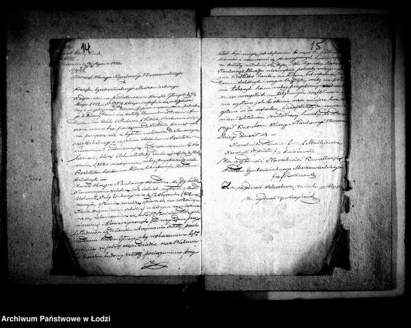 Obraz 13 z jednostki "Akta tyczące się miscelanii archiwum magistratu miasta Łodzi"