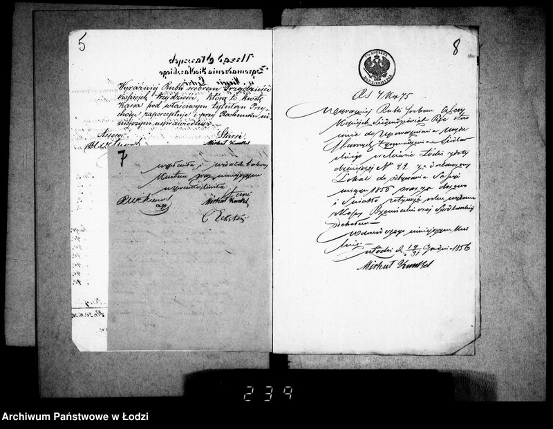 Obraz 8 z jednostki "Rachunek z funduszu Kasy Zgromadzenia Siodlarskiego w mieście Łodzi"