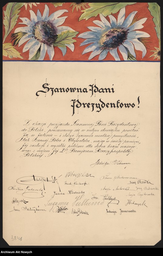 image.from.unit.number "Dyplomy i laurki przysłane H. Paderewskiej oraz hołdownicze"