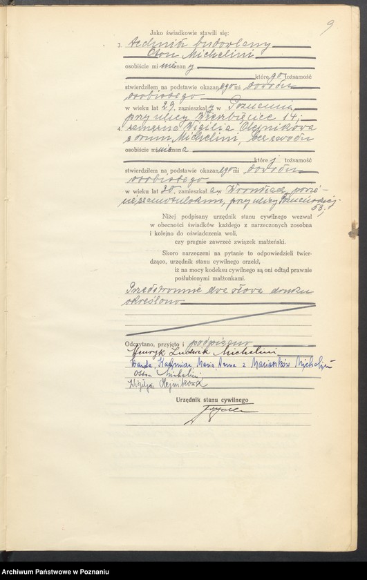 Obraz 11 z jednostki "Księga miejscowa małżeństw tom IV [Rejestr główny małżeństw]"