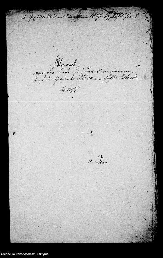 image.from.unit.number "Manual von der Brau-u. Brandweinbrennerei und dem Getränke- Debit vom Guthe Steinort"