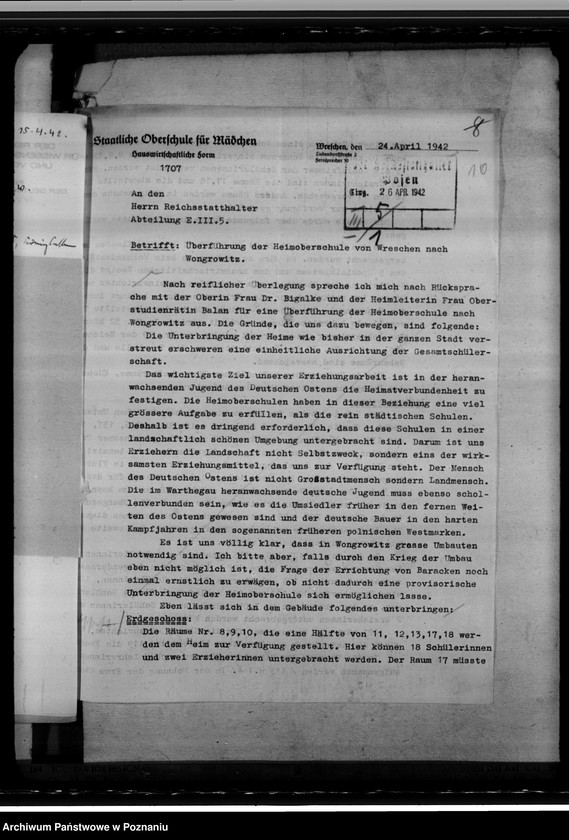 Obraz 15 z jednostki "Oberschule Wreschen (Września)"