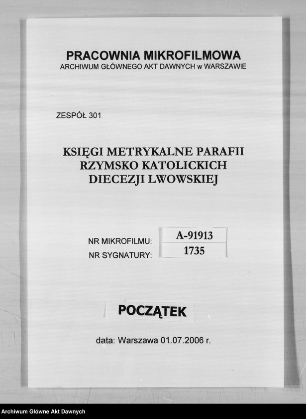 image.from.unit.number "Parafia: Lwów, Bazylika Metropolitalna. Dekanat: Lwów. Księga metrykalna ślubów 1693-1704 i zapowiedzi 1693-1703."