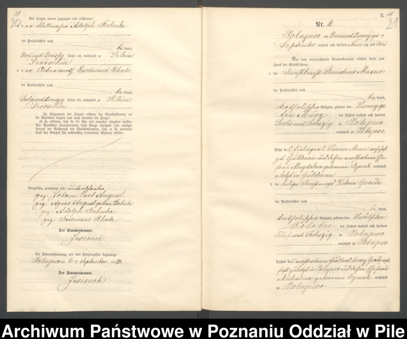 Obraz 13 z jednostki "Księga małżeństw"