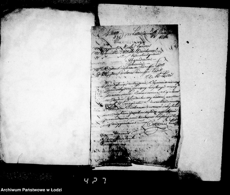 Obraz 6 z jednostki "Akta ławnika czynnego osady fabrycznej Łódki tyczące się udzielanej przez rząd pożyczki tkaczom i prządkom"