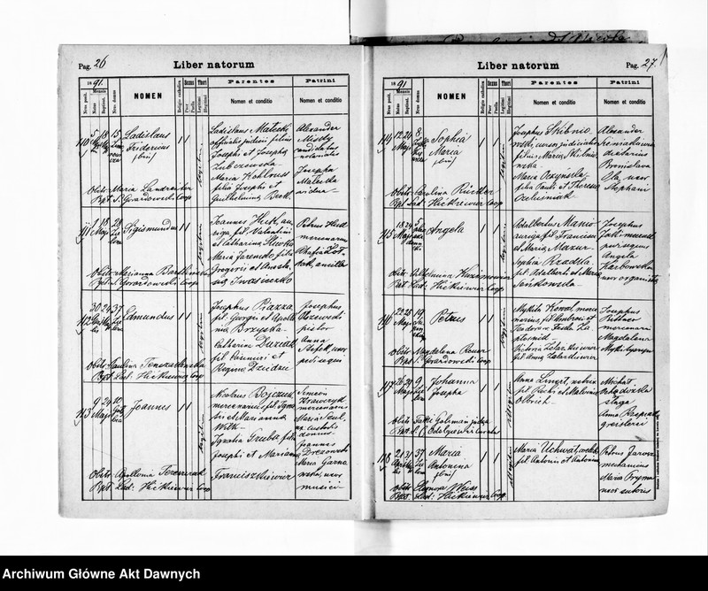 image.from.unit.number "Parafia: Lwów, parafia św. Mikołaja. Dekanat: Lwów. Księga metrykalna urodzeń, ślubów i zgonów dla całej parafii."