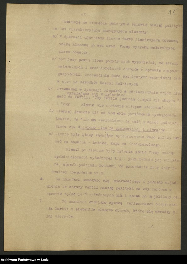 Obraz 16 z jednostki "Biuletyny Referatu Sprawozdawczego Komitetu Centralnego t. 2"