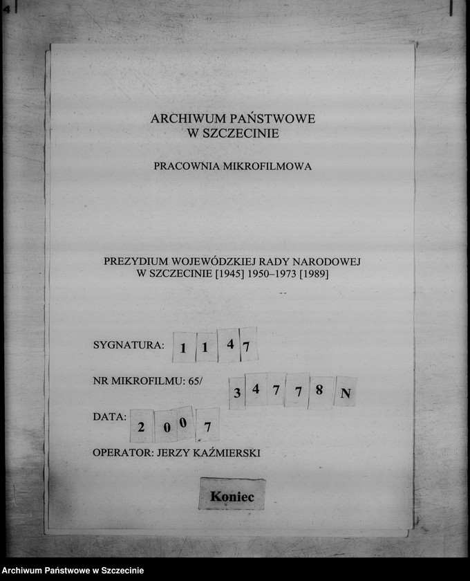 image.from.unit.number "Informacja o przebiegu narad partyjno-służbowych w prezydiach powiatowych rad narodowych poświęconych realizacji uchwały listopadowego plenum Komitetu Wojewódzkiego Polskiej Zjednoczonej Partii Robotniczej z 1965 r."