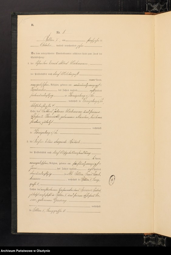 image.from.unit.number "Heiraths-Haupt-Register Nr 1 - 13 i 1 - 31"